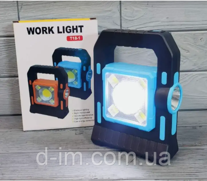 Кемпінговий переносний ліхтар Work Light T18-1 акумуляторний USB BR00014