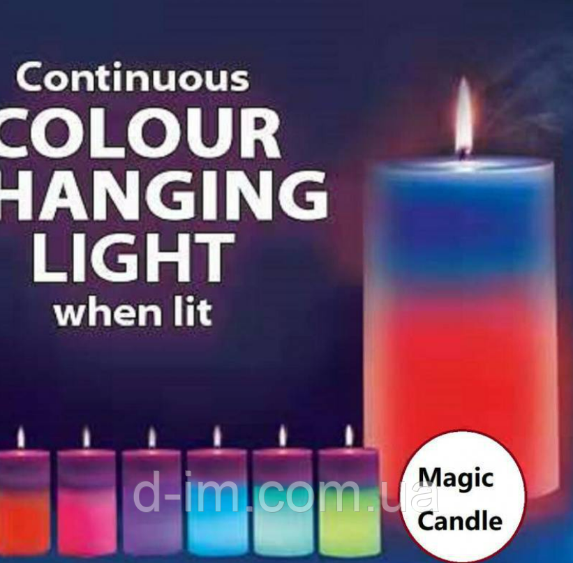 Воскова декоративна свічка Mood Magic зі справжнім полум'ям та LED підсвічуванням