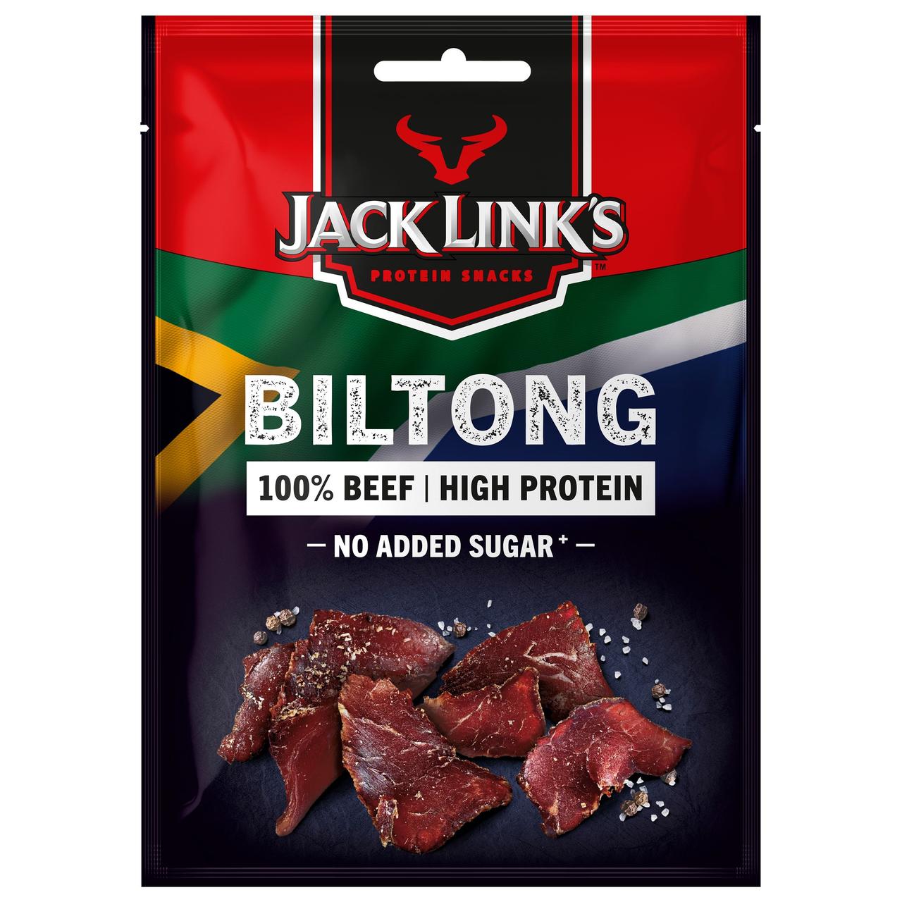 В'ялена яловичина Jack Links Biltong Original 20 г - фото 3 - id-p1921379982