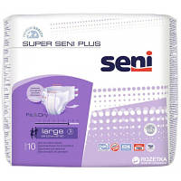 Підгузки для дорослих Seni Super Plus Large 10 шт (5900516691240) p