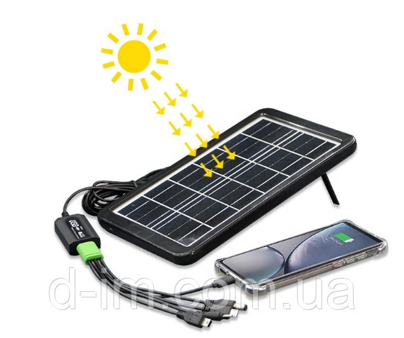 Сонячна панель CCLamp CL-630 з USB кабелем 3W