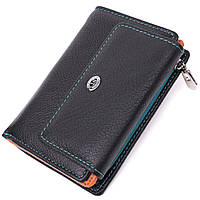 Стильный кошелек для женщин из натуральной кожи ST Leather 22501 Черный tn