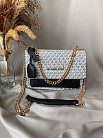 Michael Kors White Black 22x15x7 женские сумочки и клатчи высокое качество