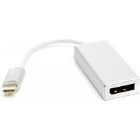 Переходник PowerPlant USB Type-C 3.1 Thunderbolt 3 (M) - DisplayPort (F), 4K, 0.15 (CA911851) p