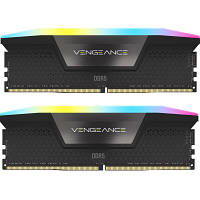 Модуль памяти для компьютера DDR5 64GB (2x32GB) 5200 MHz Vengeance RGB Black Corsair (CMH64GX5M2B5200C40) p