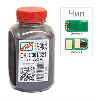 Тонер OKI C301/321, 60г Black+chip AHK (1505325) p