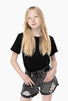 Шорты джинсовые для девочки SD 6058 116 см Серый (2000989806271) UK, код: 8128234