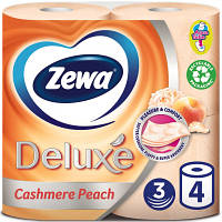 Туалетная бумага Zewa Deluxe Персик 3 слоя 4 рулона (9011111035769) p