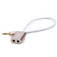 Audio разветвитель AUX Sharing RL-S20 3.5 miniJack gold Remax 320401 h