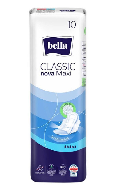 Гігієнічні прокладки Bella Classic Nova Maxi 10 шт (5900516300920)