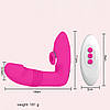 Вакуумний вібратор із стимулятором клітора, автоматичний вібратор із рухом вакуумний стимулятор, фото 9