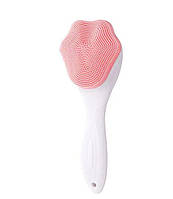 Масажер для шкіри обличчя з ручкою, розмір 155*55мм, рожева