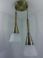 Люстра потолочная подвесная на 2 лампочки 11066/2 Бронза 50-90х20х35 см. l