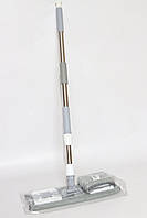 Швабра для пола телескопическая раздвижная с методической ручкой с дополнительной насадкой из микромиры