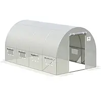 Теплиця садова, парник Польща 2,5x4x2 м біла 10м2 (003020)