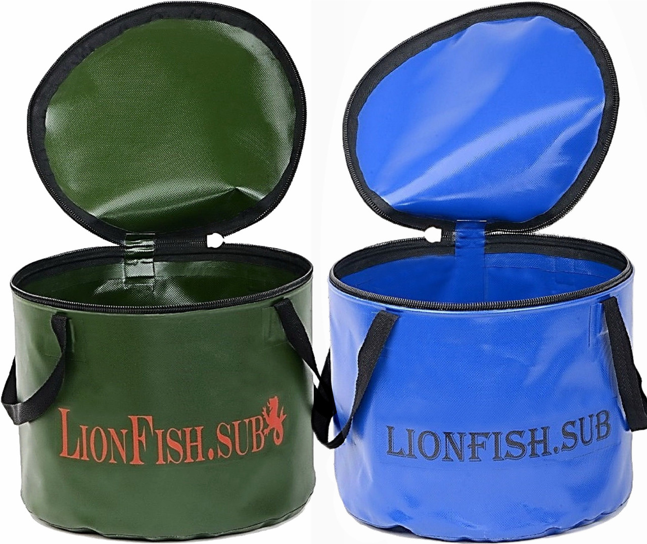 Складное Рыболовное Ведро LionFish.sub для Прикормки с Крышкой 16л, Водонепроницаемое из ПВХ - фото 8 - id-p294387245