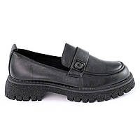 Лоферы женские Черные женские туфли на весну Toyvoo Лофери жіночі Чорні туфлі жіночі на весну