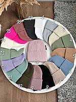 Шапка Базова Лопатка Зимова Жіноча Шапка Демісезонна 18 Кольорів Ador
