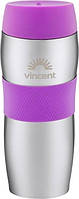 Термокружка Vincent Steel Pink VC-1527-SP 450 мл фиолетовый h