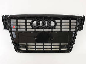 Решітка радіатора Audi A4 B8 2008-2011 стиль S4 (Black)