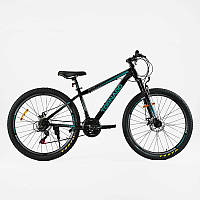 Велосипед Спортивний Corso 27.5`` дюймів «TORNADO» TR-27117 (1) рама сталева 15.5 , перемикачі Shimano, 21