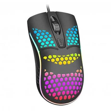 Комп'ютерна дротова USB-миша з RGB-підсвіткою KW-10, фото 1