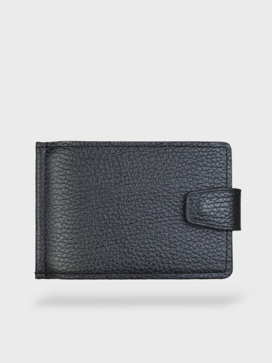 Чоловічий затискач для грошей із натуральної шкіри з відділеннями для кредиток "Edgar" на магнітній кнопці, фото 1