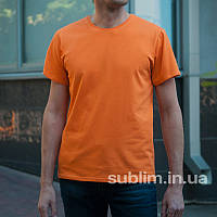 Футболка бавовна помаранчева щільна 190 г/м2