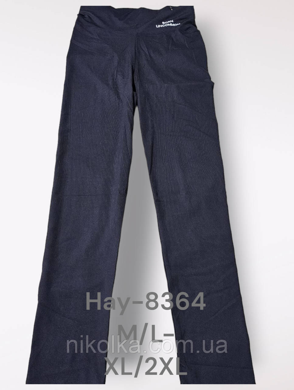 Лосини еластичні під рубчик жіночі оптом, M/L-XL/2XL рр., арт. Hay-8364, фото 1