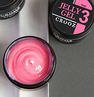 Гель желе для наращивания ногтей Crooz объем 30 мл розовый