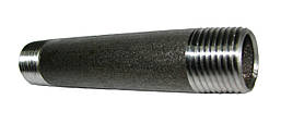 Ніпель сталевий чорний 1/2" х 100мм