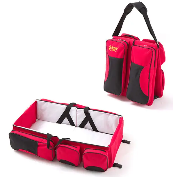 Переноска-ліжка для немовлят Baby room Червона, фото 1