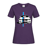 Фиолетовая женская футболка С принтом БМВ (15-1-1-фіолетовий)