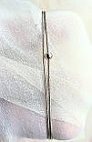 Ювелірний срібний подвійний браслет снейк з кулькою 18 см, фото 6