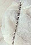 Ювелірний срібний подвійний браслет снейк з кулькою 18 см, фото 5