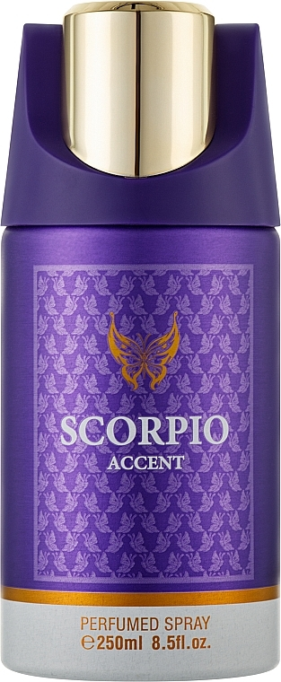 Дезодорант Fragrance World Scorpio Accent для жінок — deo spray 250 ml, фото 1