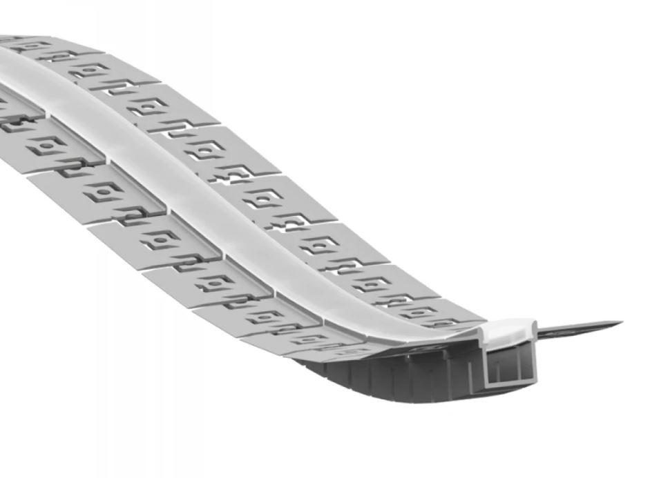 Гнучкий профіль для лед стрічки під гіпсокартон з розсіювачем LS82 3м (ціна 1м) PREMIUM, фото 1