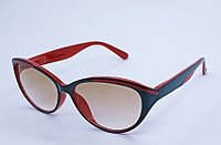 Женские очки для зрения тонированные 735 красный +1.0
