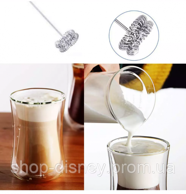 Портативный миксер для сливок и молока Milk Frother стакан для молочных коктейлей 450Мл HSM-50229 - фото 3 - id-p2102488728