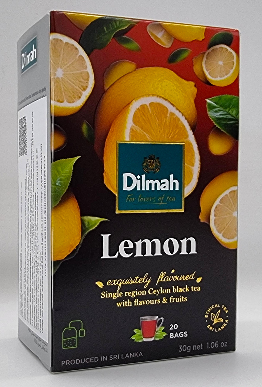 Чай цейлонський "Dilmah" Лимон 20 пак/пач 30 грамів