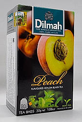 Чай цейлонський "Dilmah" Персик 20 пак/пач 30 грамів