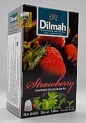 Чай цейлонський "Dilmah" Полуниця 20 пак/пач 30 грамів