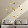Настінний годинник 3D DIY CLOCK 173720 Золото, фото 5