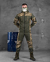 Тактический весенний костюм горка пиксель военный камуфляжный костюм с курткой армейский костюм горка весна