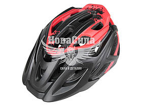 Велосипедний шолом (Greys) M чорно-червоний   GR21133