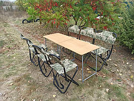 Стільці для природи набір туристичних меблів "Кріпиш ФП2+6п" столики для кемпінгу пром юа купити