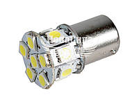 Лампочка 1-но конт. груша біла LED SMD 12V 13-діодів S25 BA15s (Zollex) 16102 (к-т.-2шт.) 16102 S25/BA15S SMD5050x13 12V