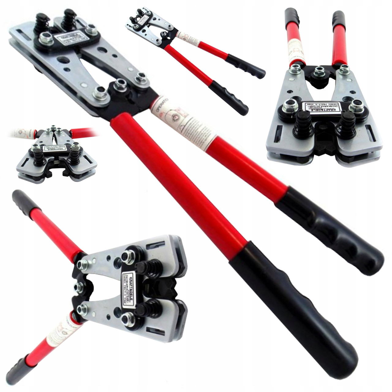 Обжимний інструмент-прес для кабелю 6 ММ² - 50 ММ² KRAFT&DELE KD10257, фото 1