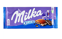 Молочний шоколад зі шматочками печива Milka Oreo, 100 г