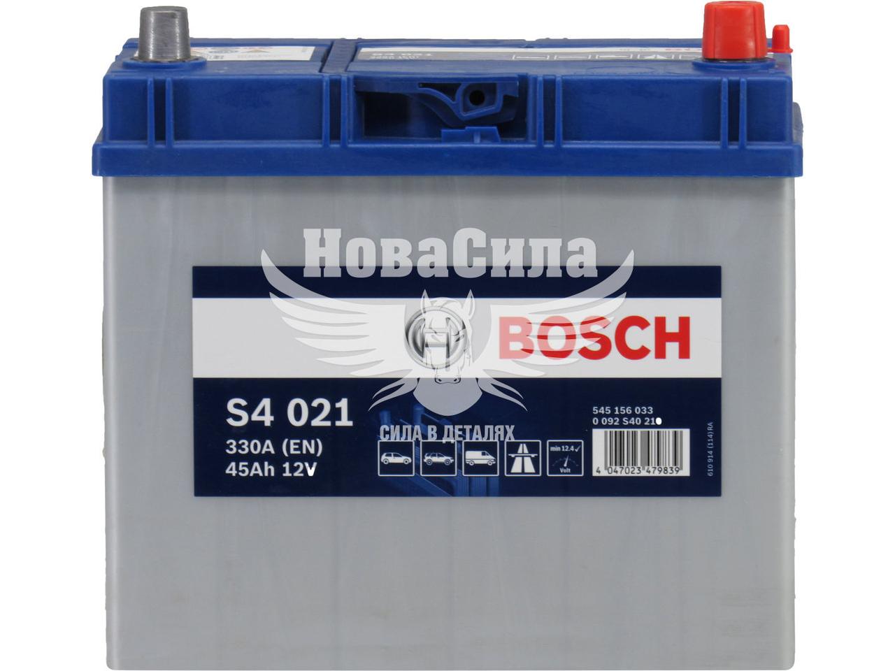 АКБ Азія 45-А/Ч (Bosch) S-4 (R+) 330A (238х129х227мм.)   0092S40210